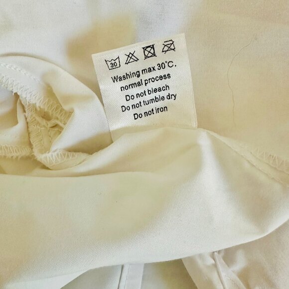 EMERSON LANG CROPPED BUTTON DOWN SHIRT WITH STRIPE TIE JUNIORS XL - Picture 8 of 9